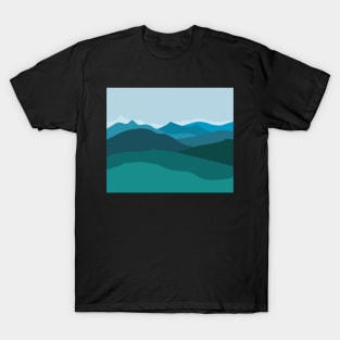 Green mountains at dusk T-Shirt